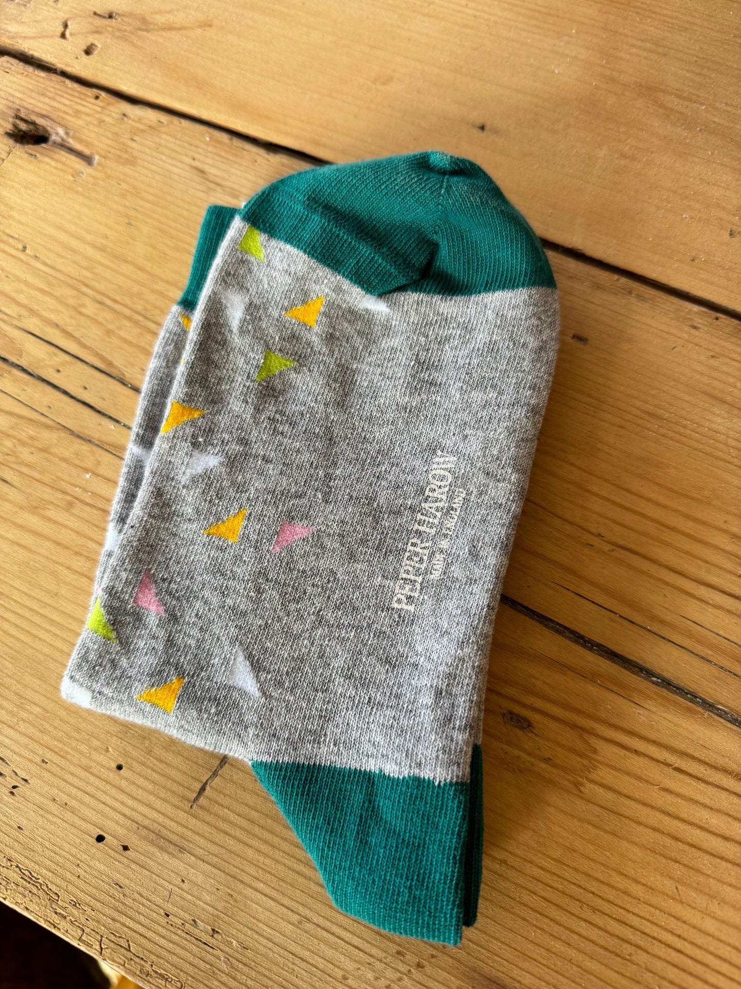 Ladies Recycled Cotton Socks Grey Trilateral