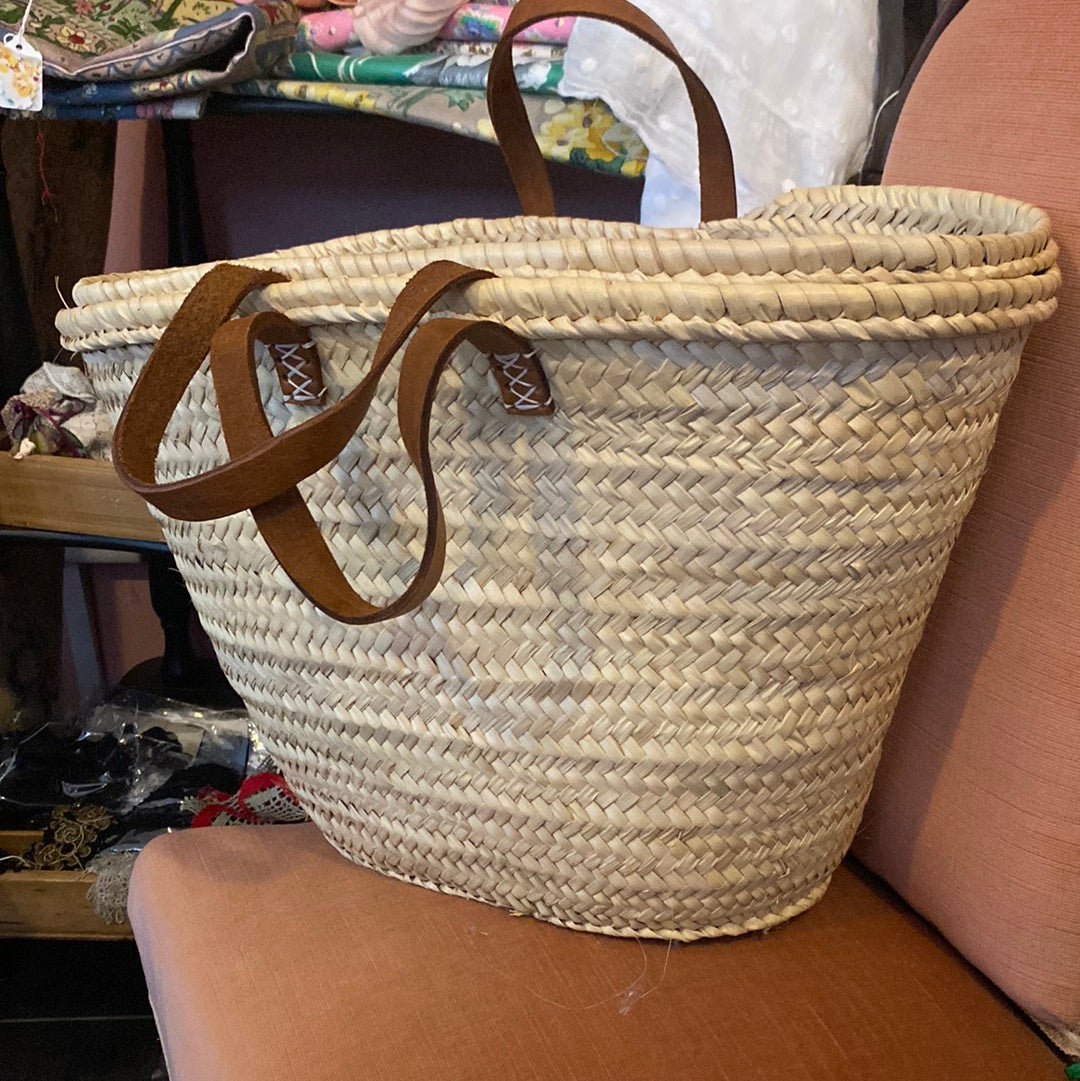 Hand Made Moroccan Shopper Basket Bag