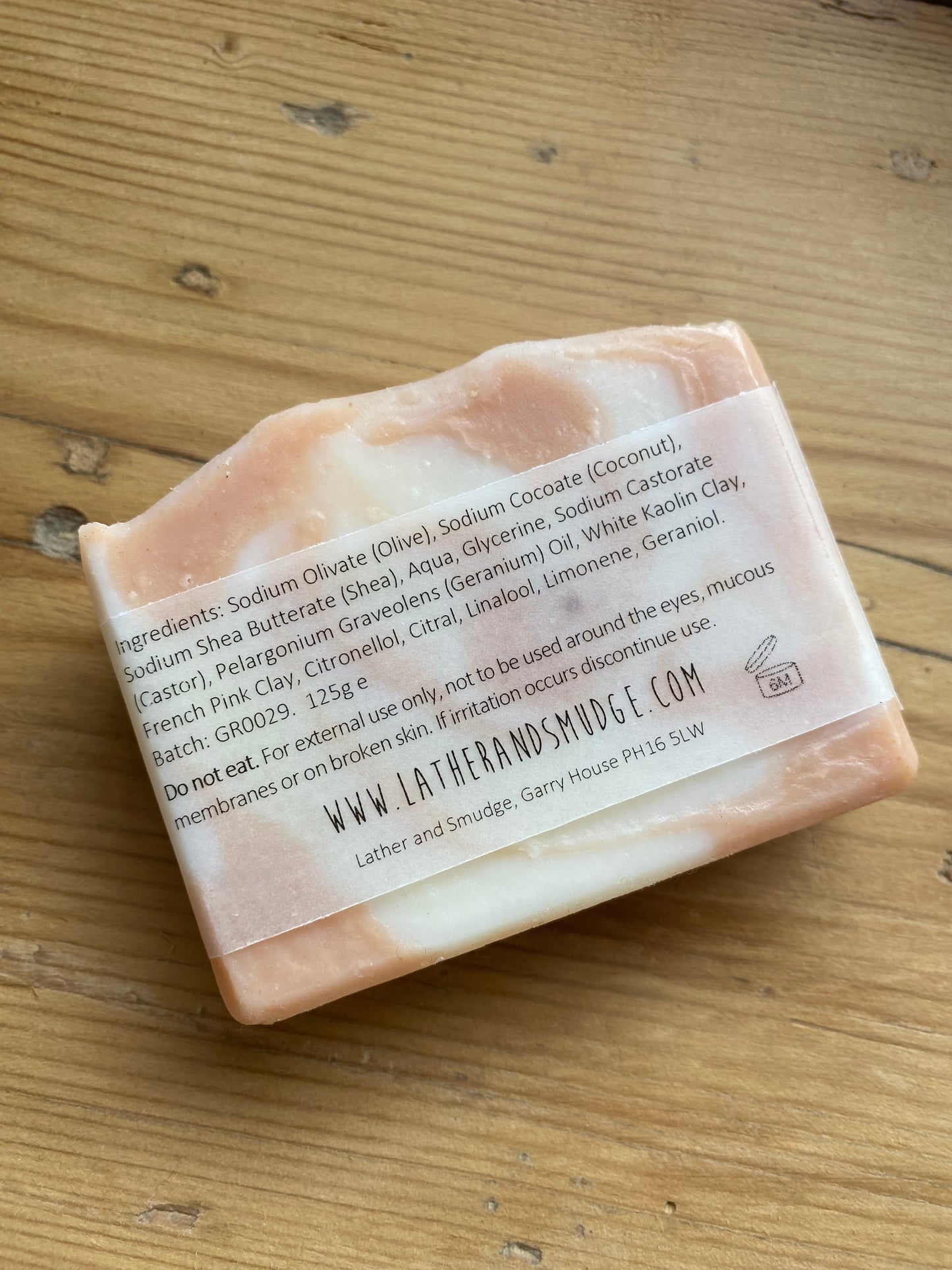 Soap - Hand made, Natural - Geranium