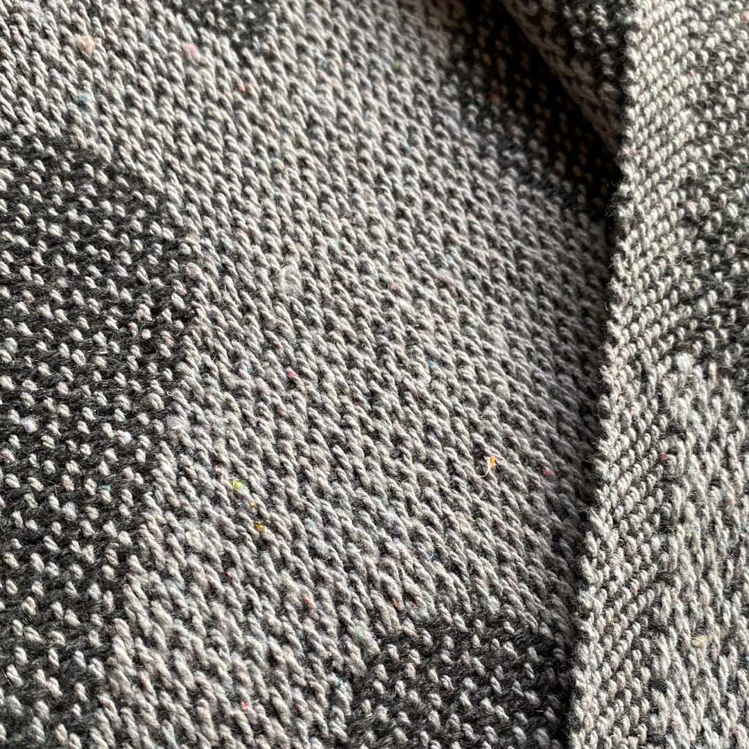 Recycled Cotton Blanket Grey Hearts