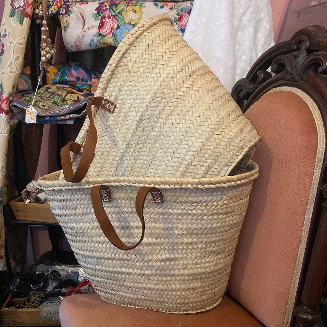 Hand Made Moroccan Shopper Basket Bag