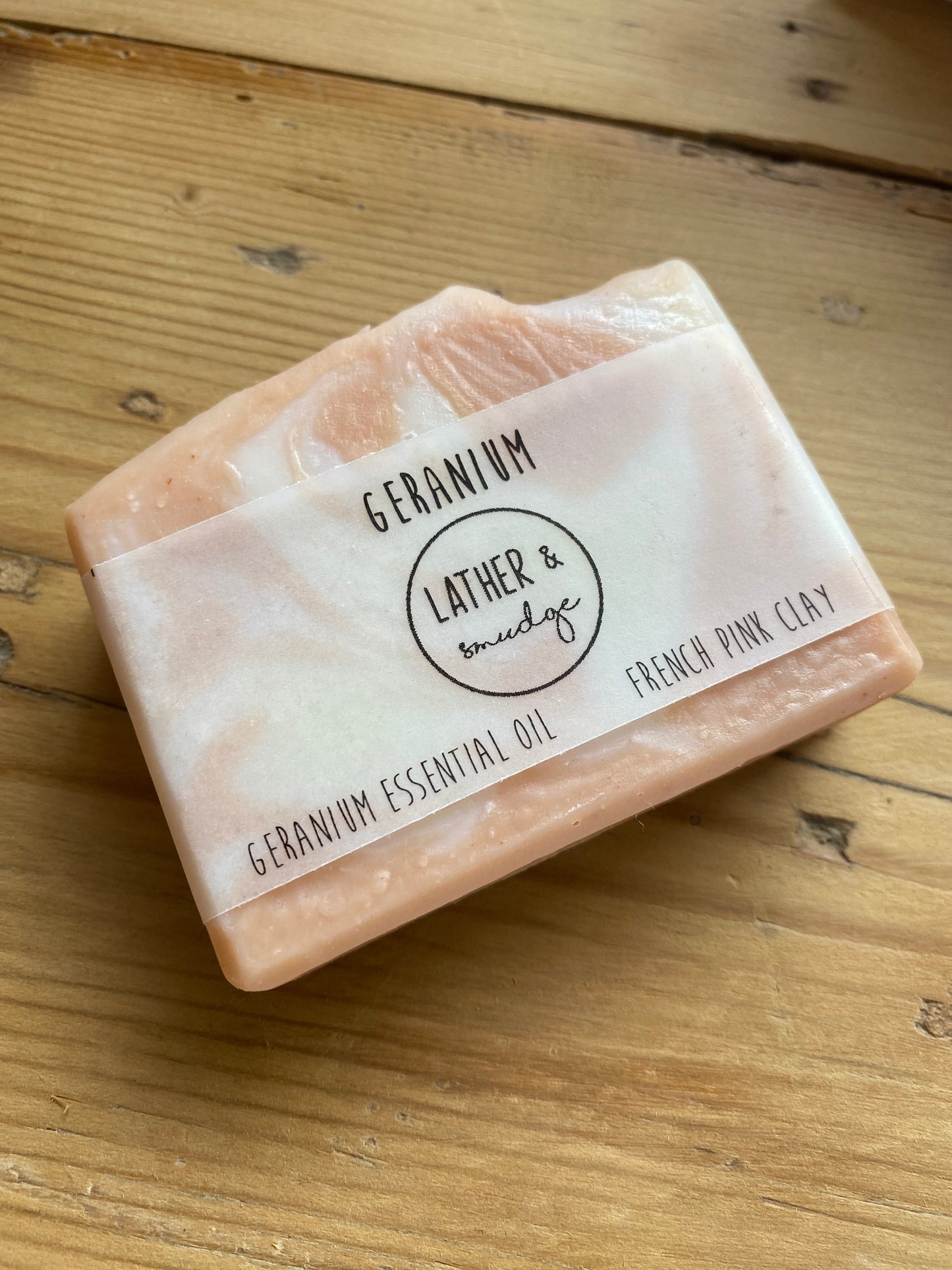 Soap - Hand made, Natural - Geranium