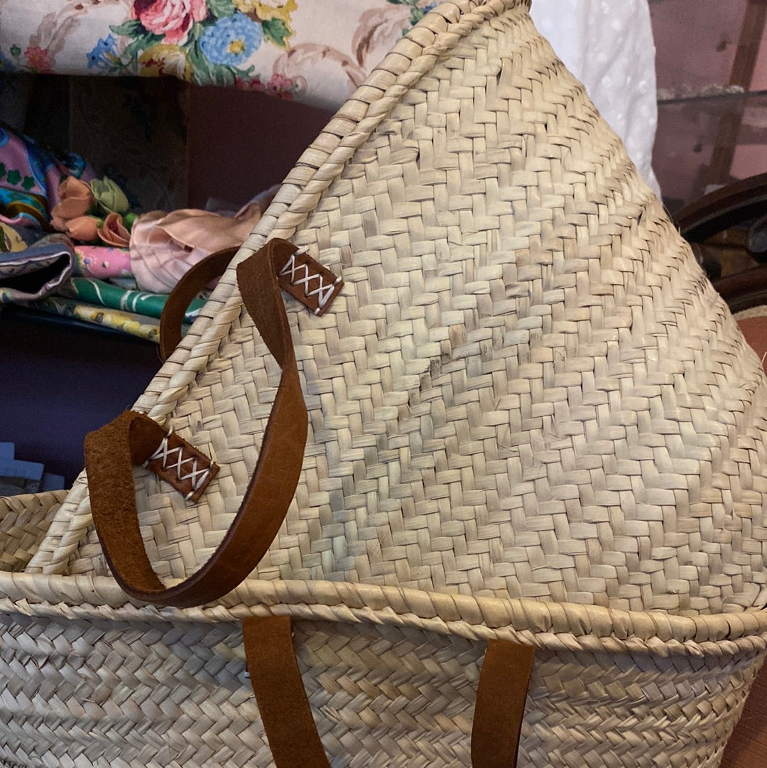 Hand Made Moroccan Shopper Basket Bag