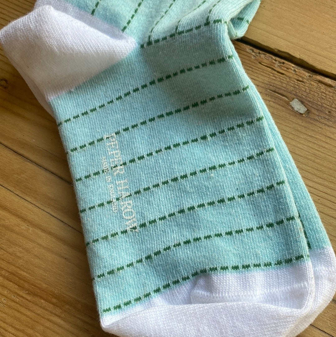 Ladies Recycled Cotton Socks Mint Dash