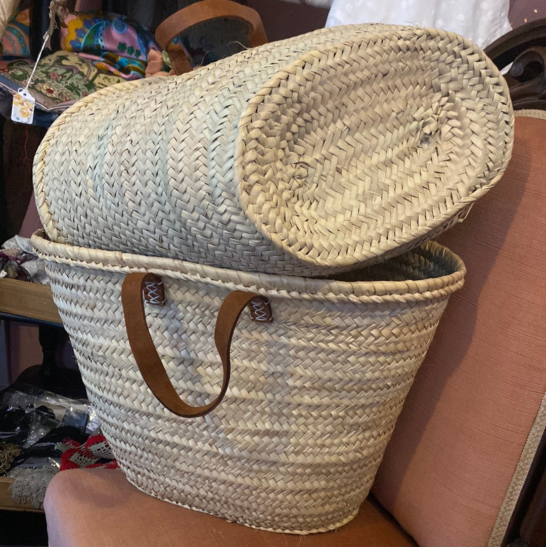 Hand Made Moroccan Shopper Basket Bag