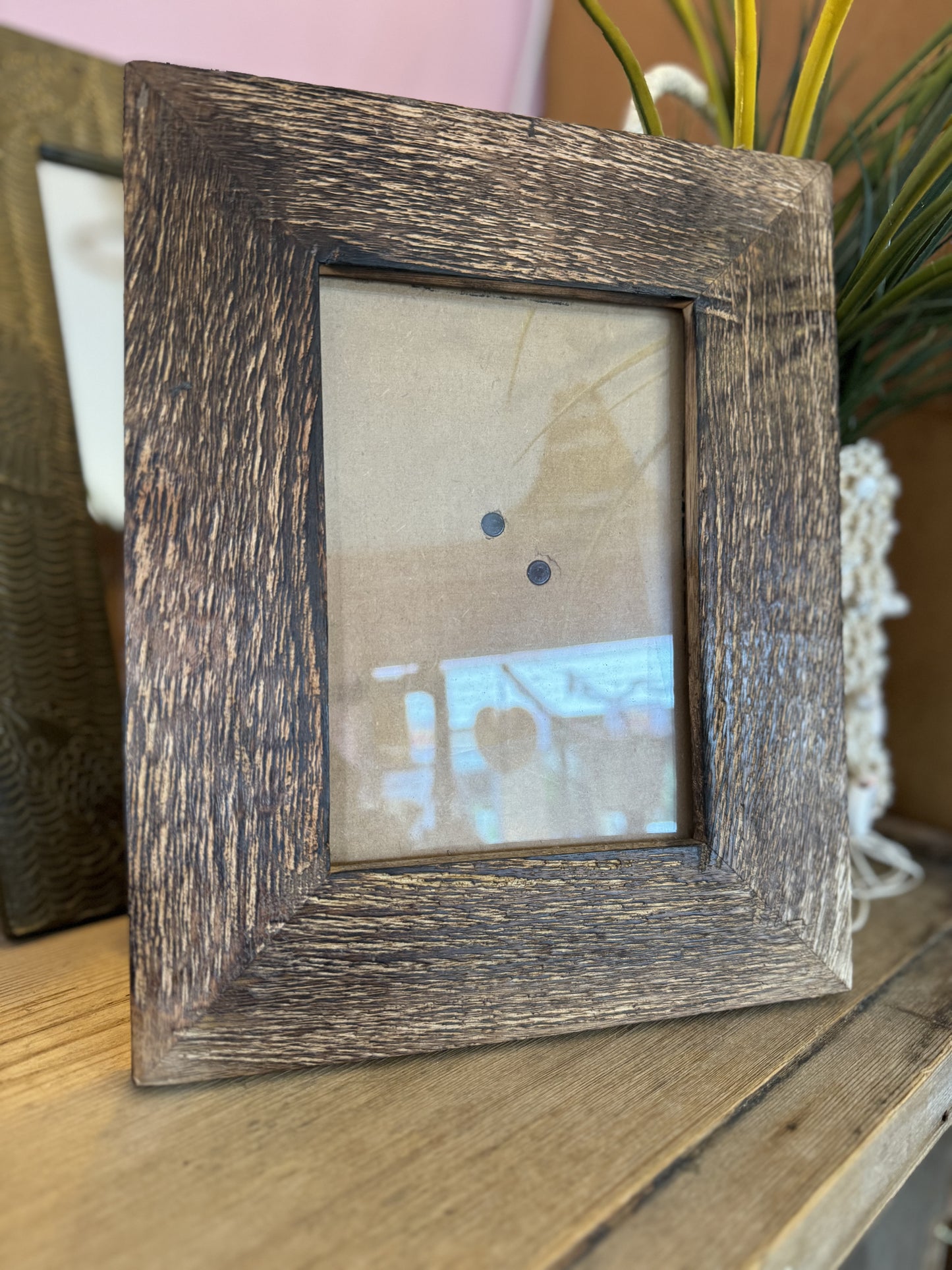 Recycled Glass And Mango Wood Picture Frame