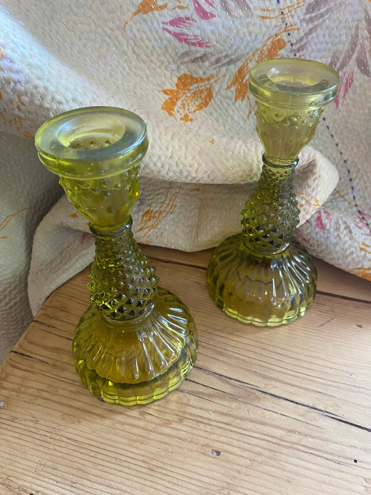 Recycled Glass Candlestick