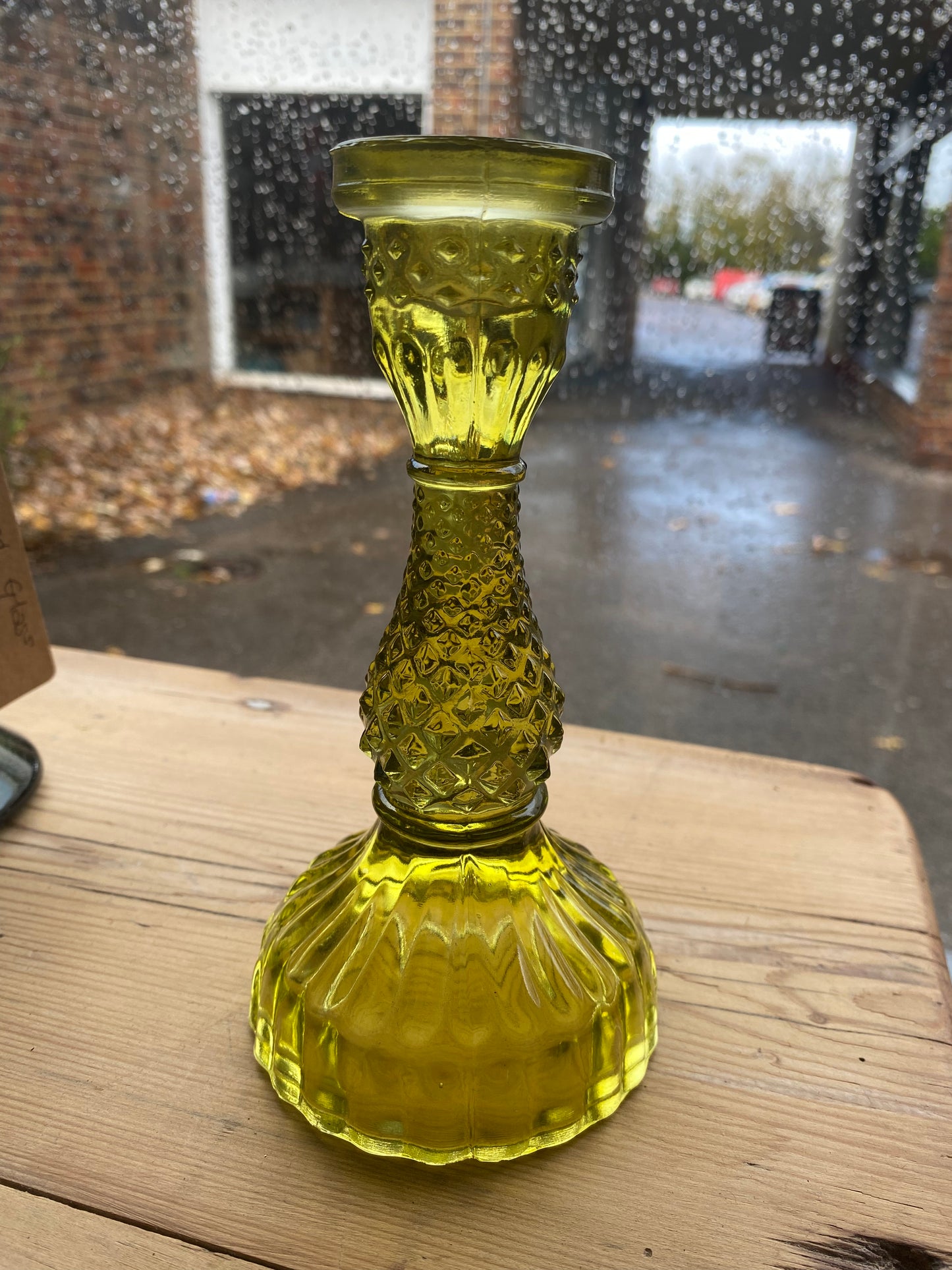 Recycled Glass Candlestick