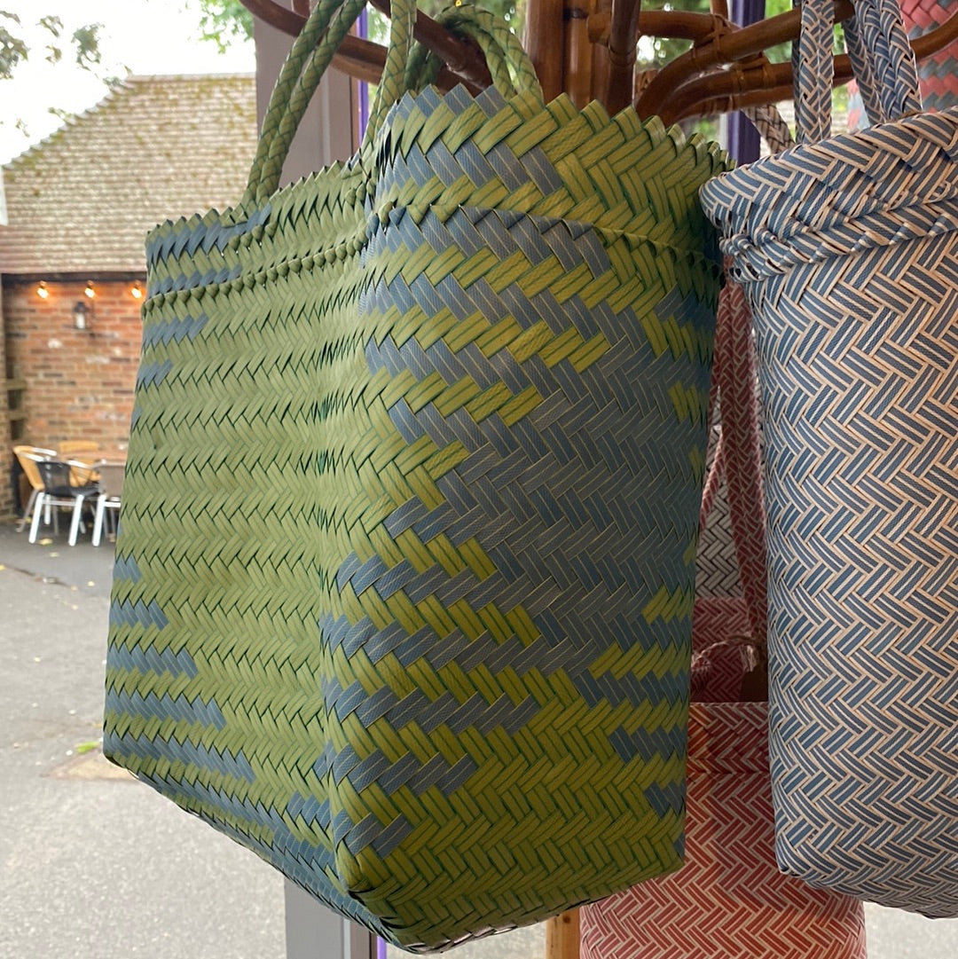 Shopper Basket Bag Made From Plastic Bottles