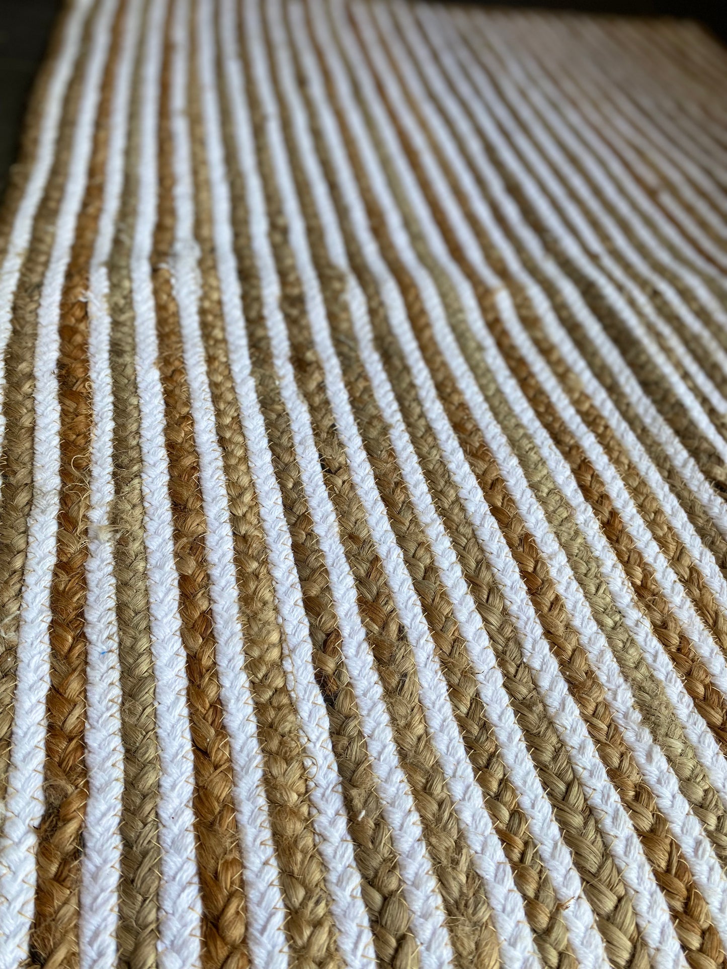 Recycled Cotton and Jute Rug