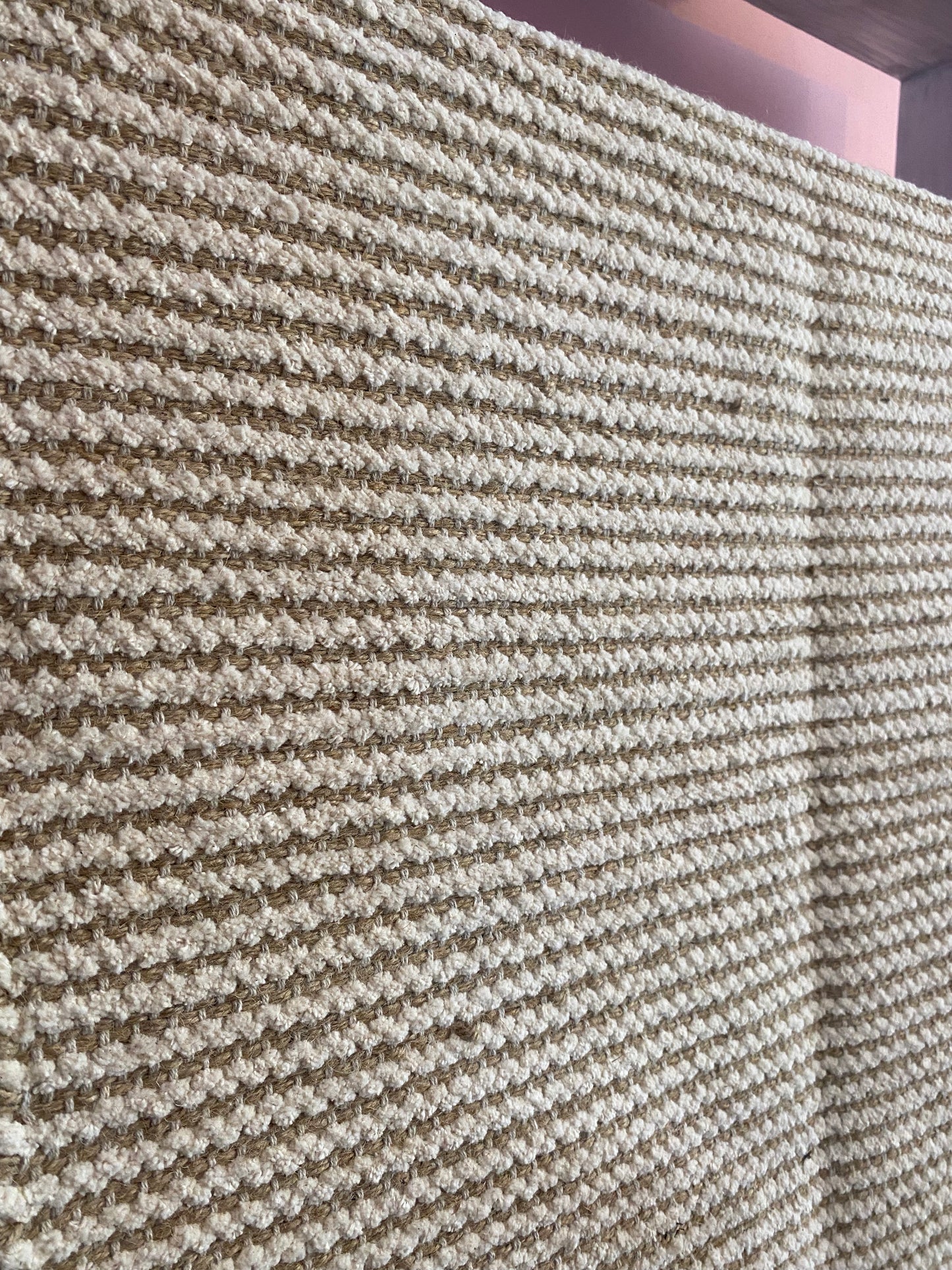 Recycled Cotton and Jute Rug Runner