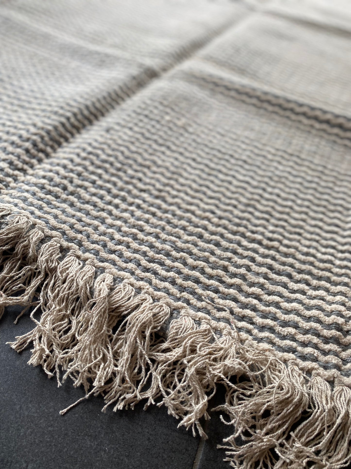 Recycled Cotton and Jute Rug