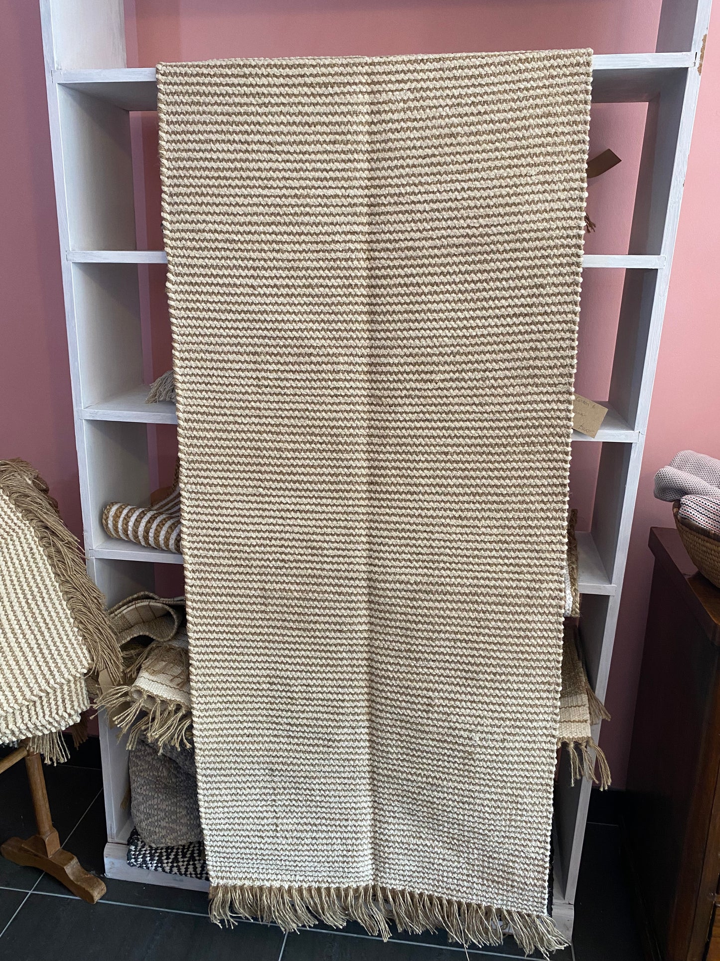 Recycled Cotton and Jute Rug Runner