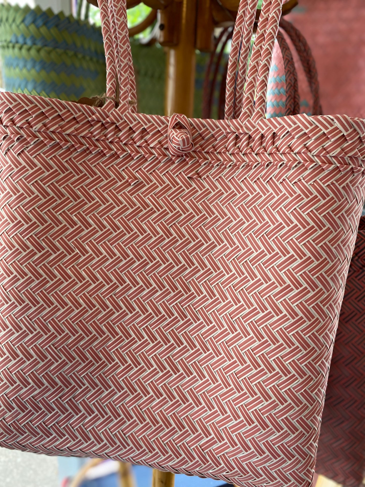 Basket Shopper Bag Made From Plastic Bottles