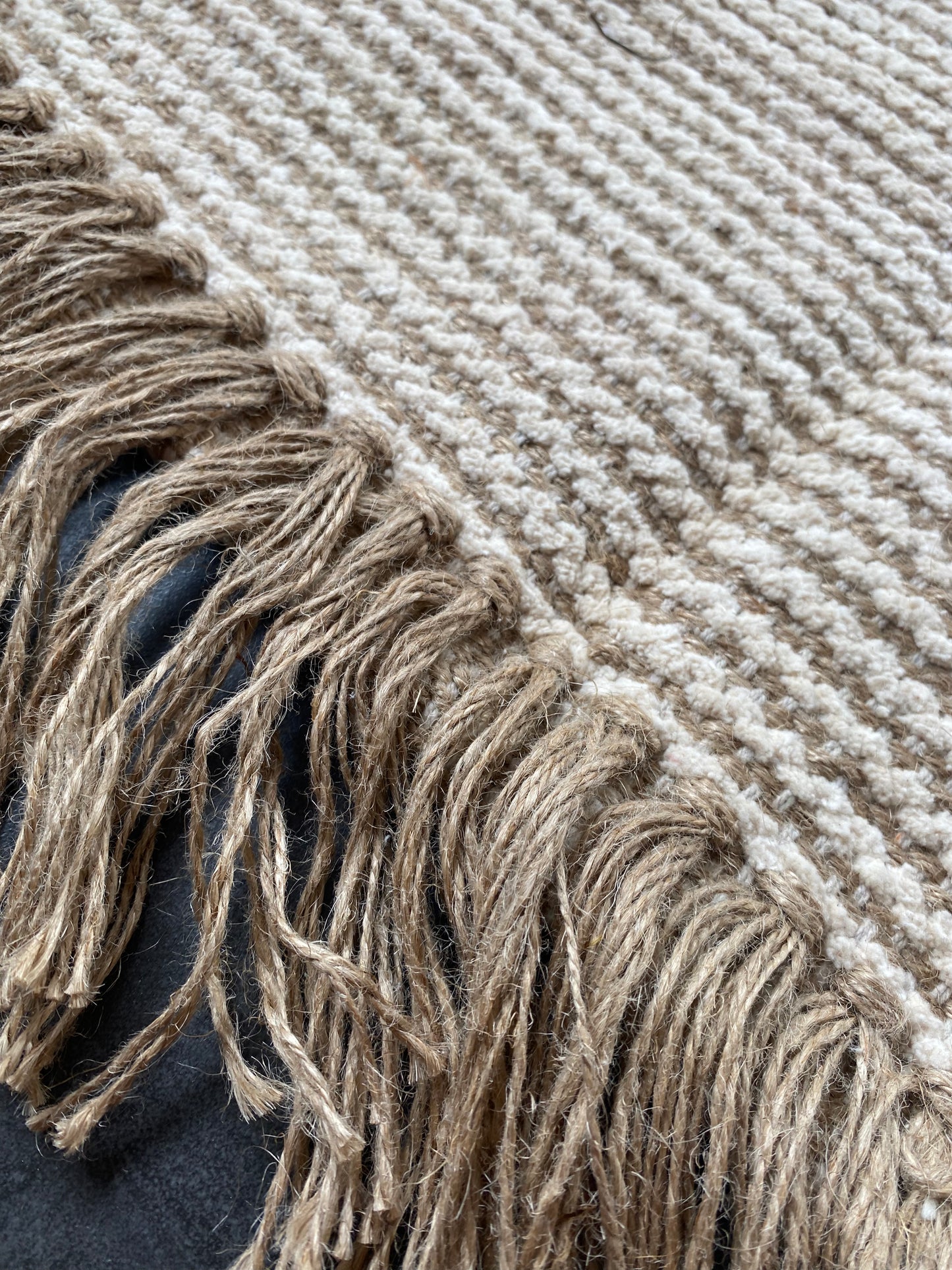 Recycled Cotton and Jute Rug