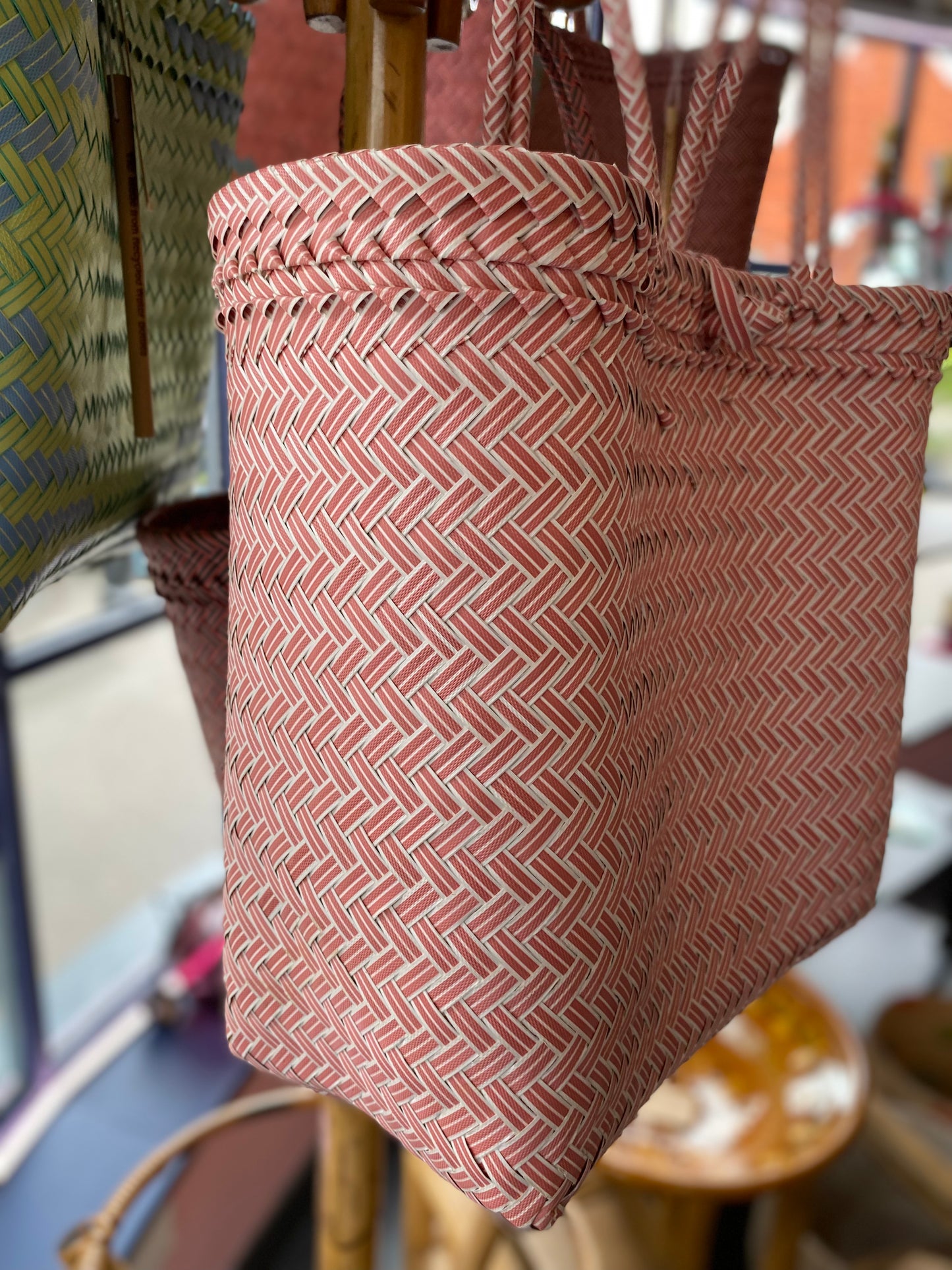 Basket Shopper Bag Made From Plastic Bottles