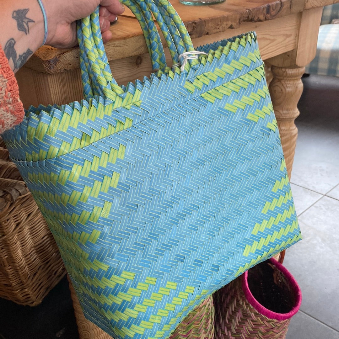 Shopper Basket Bag Made From Plastic Bottles