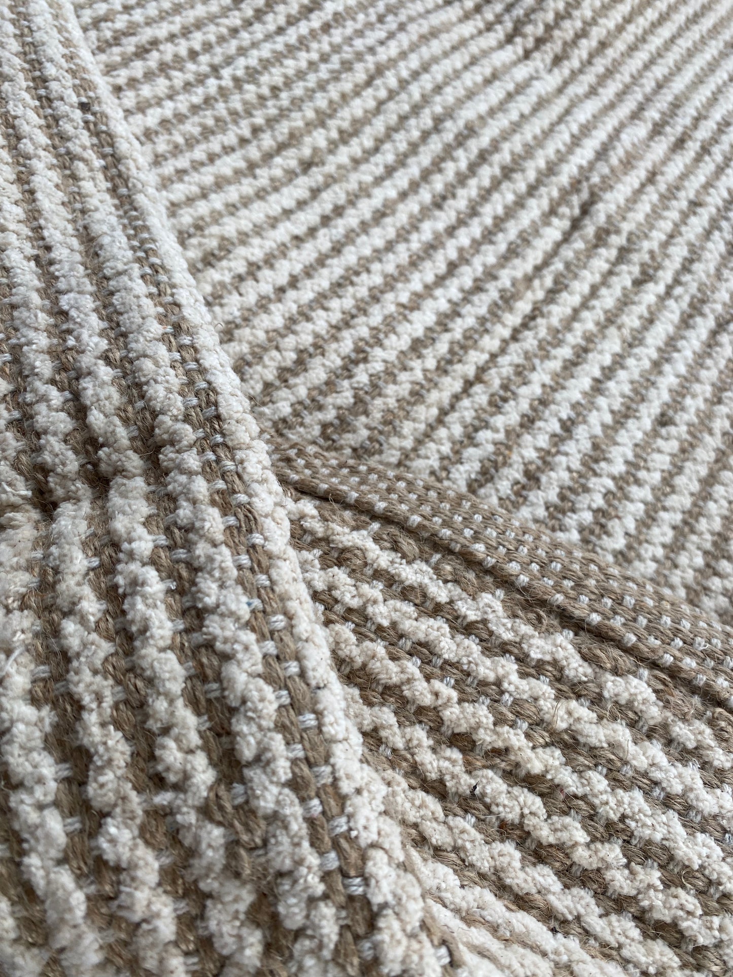 Recycled Cotton and Jute Rug