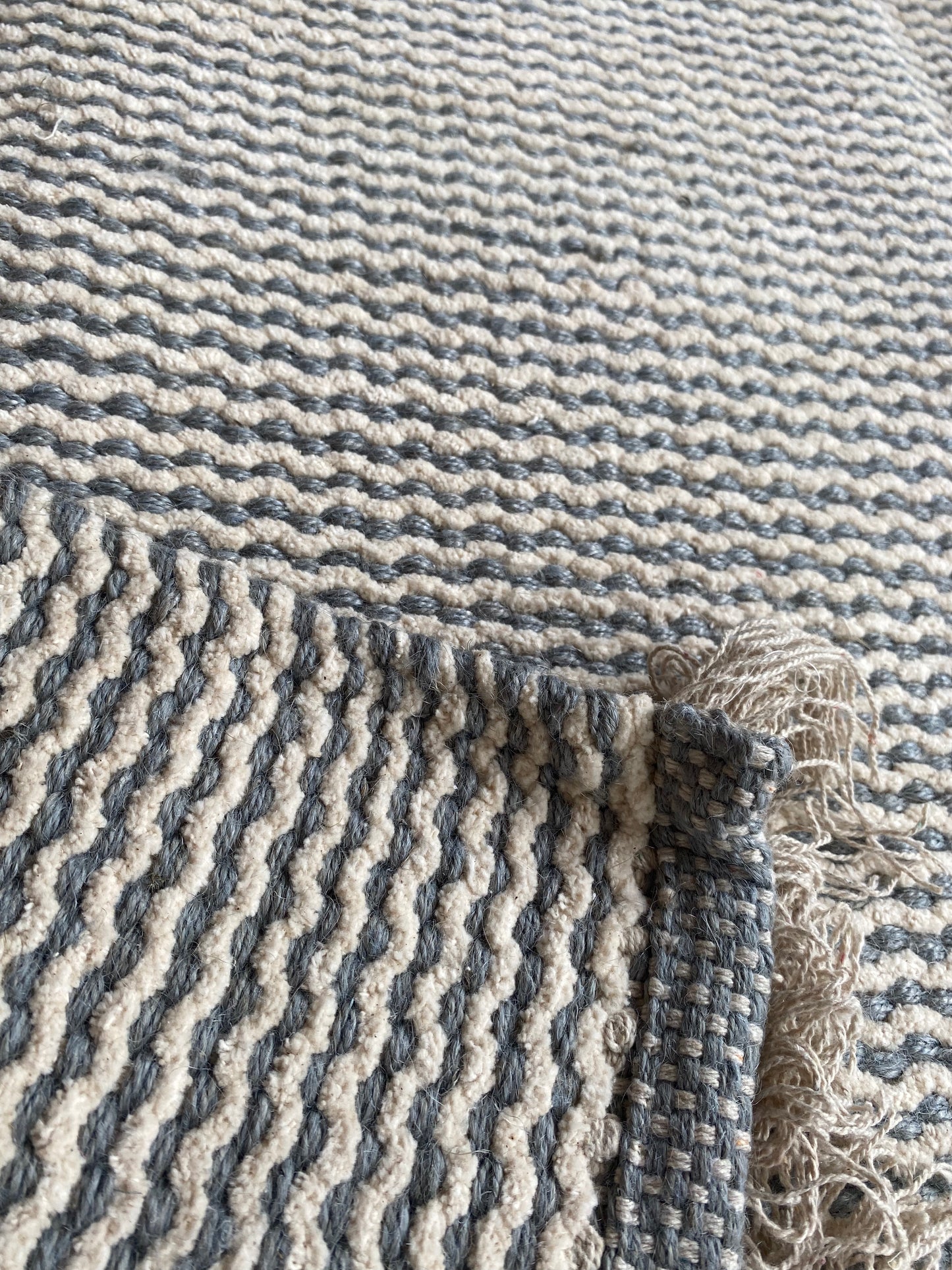 Recycled Cotton and Jute Rug