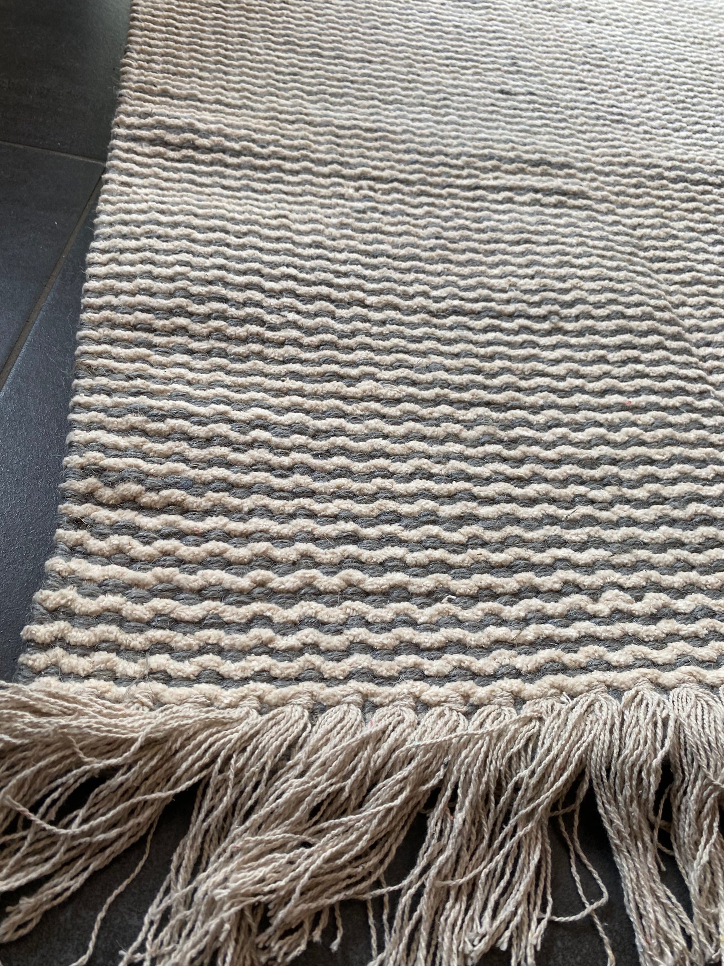 Recycled Cotton and Jute Rug Runner