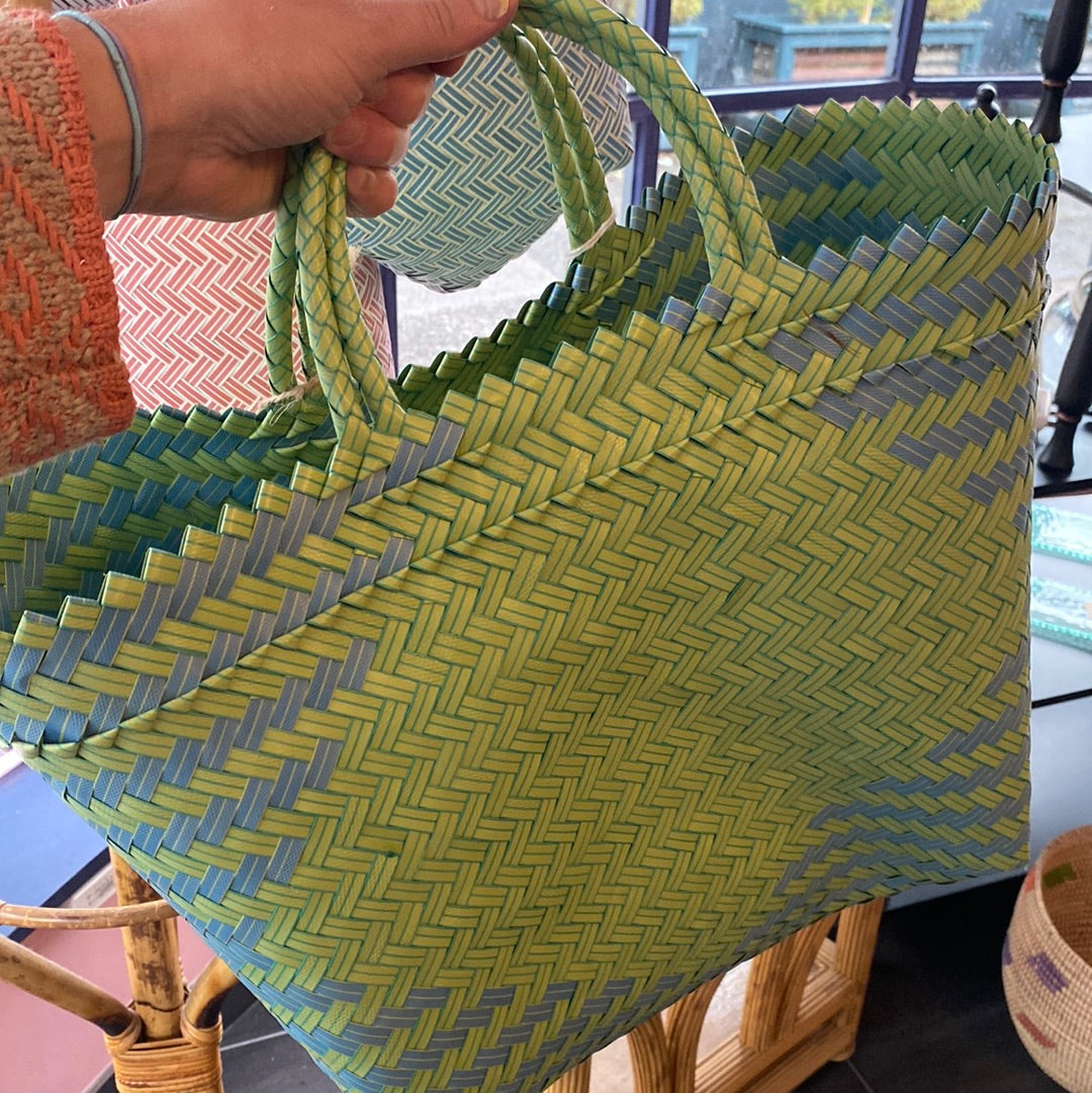 Shopper Basket Bag Made From Plastic Bottles