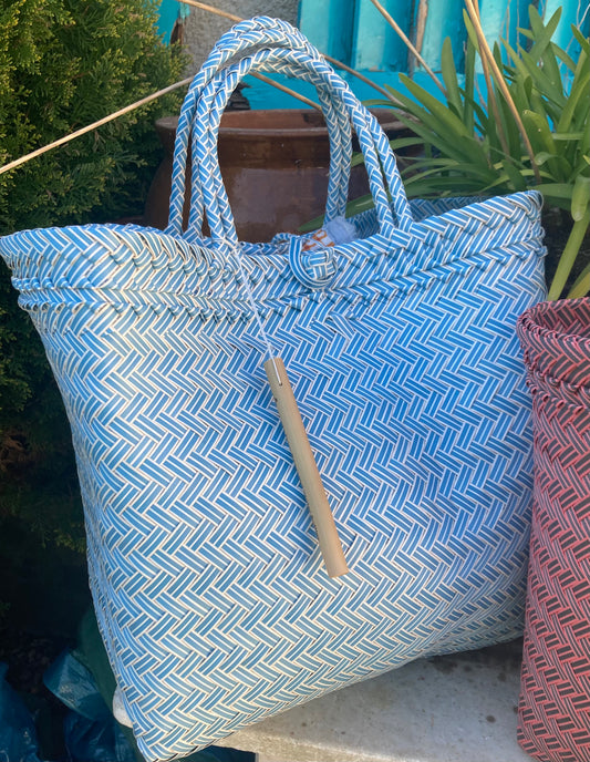 Basket Bag Made From Plastic Bottles