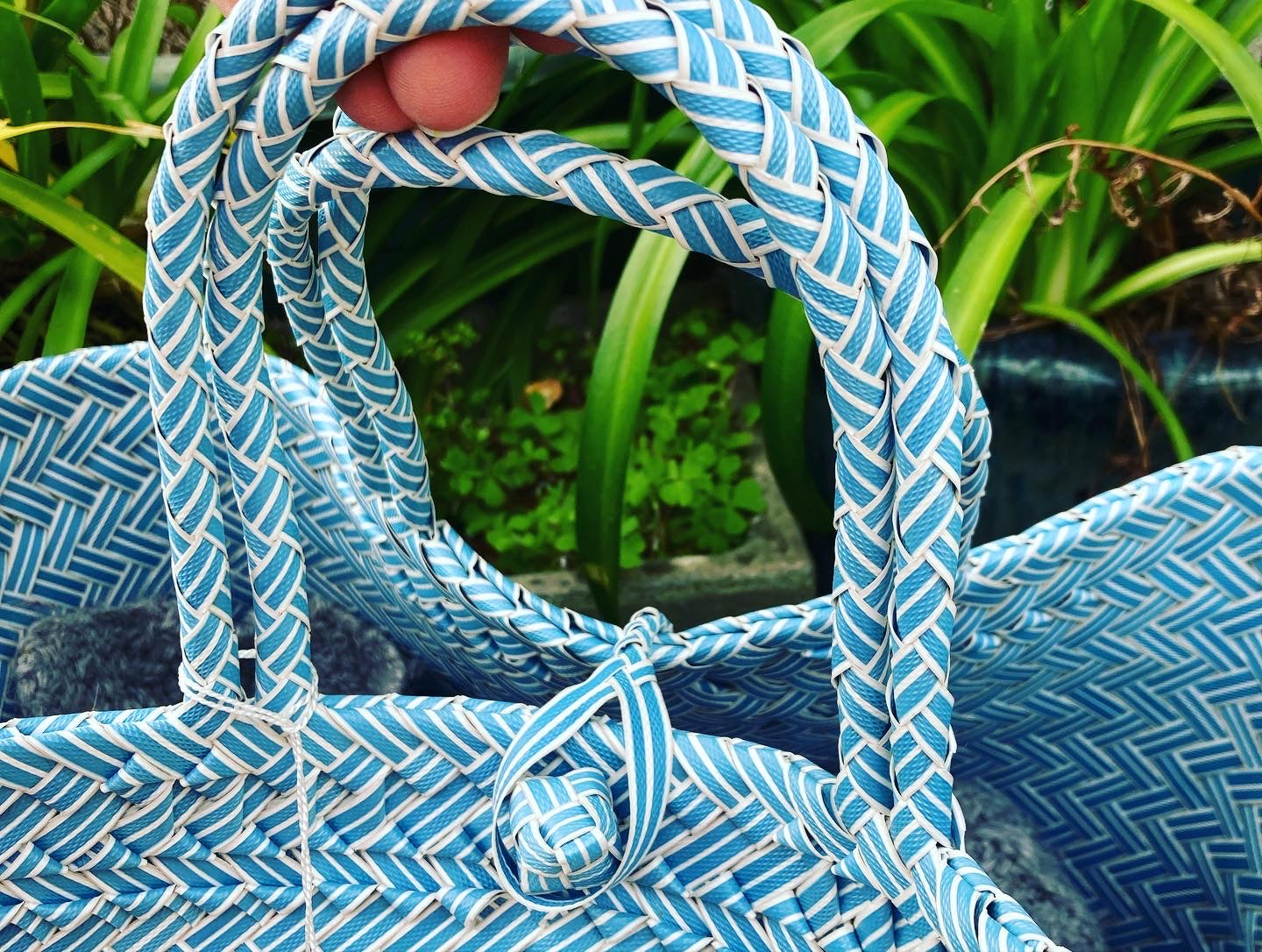 Basket Bag Made From Plastic Bottles