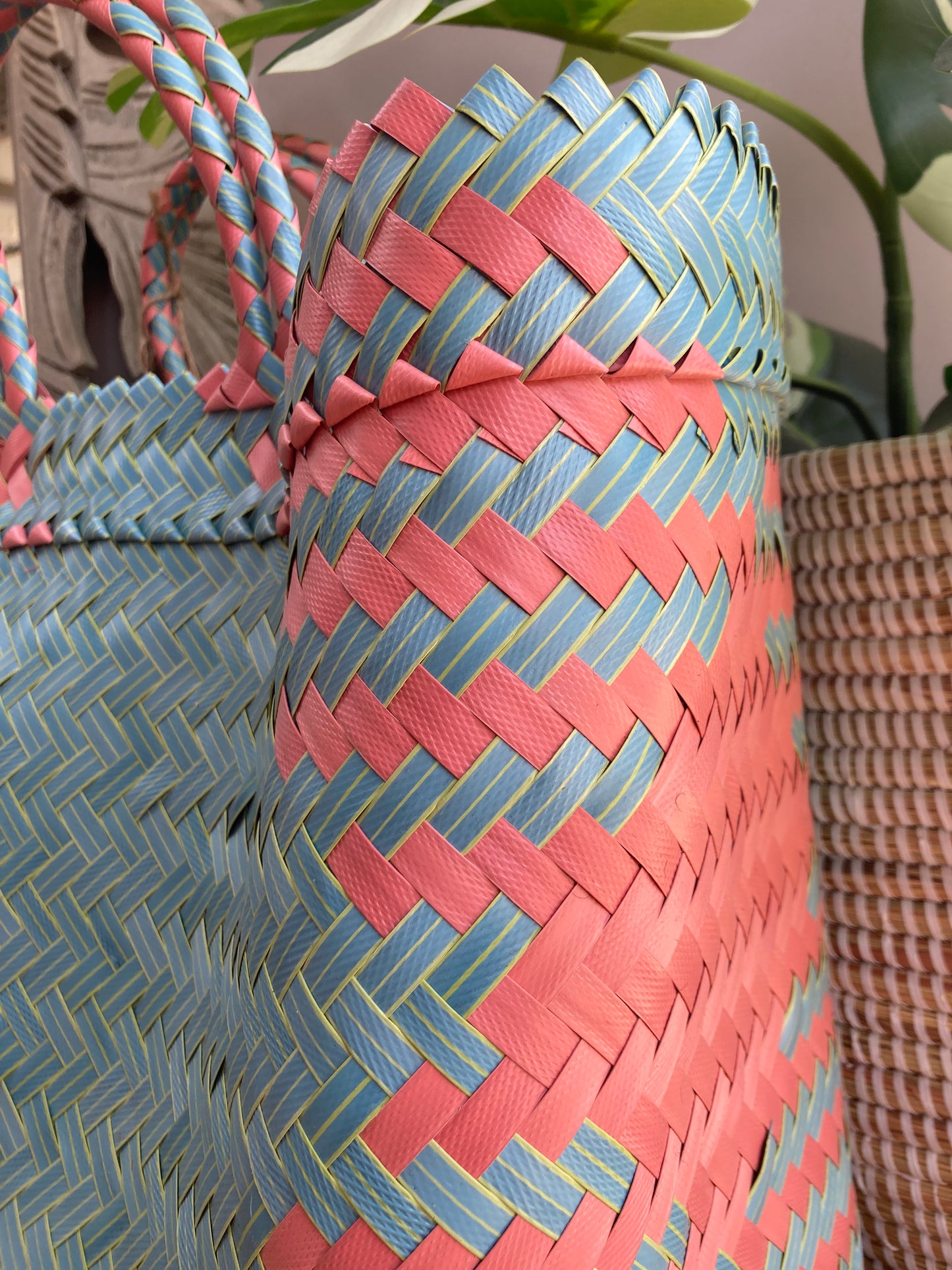 Basket Bag Made From Plastic Bottles