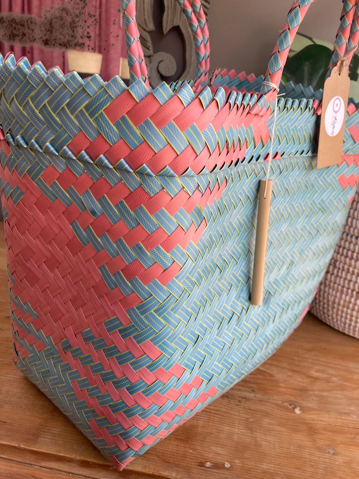 Basket Bag Made From Plastic Bottles