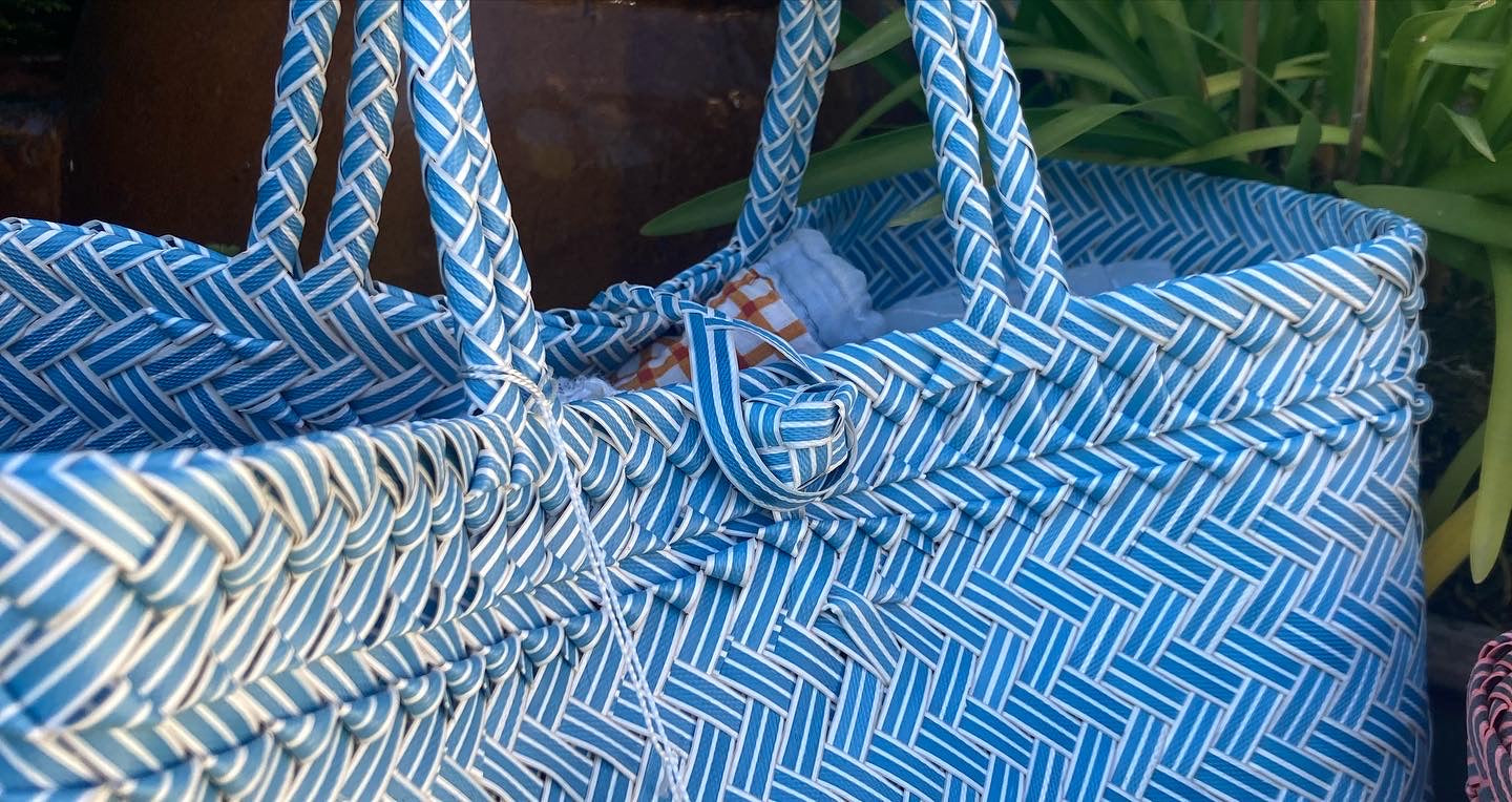 Basket Bag Made From Plastic Bottles